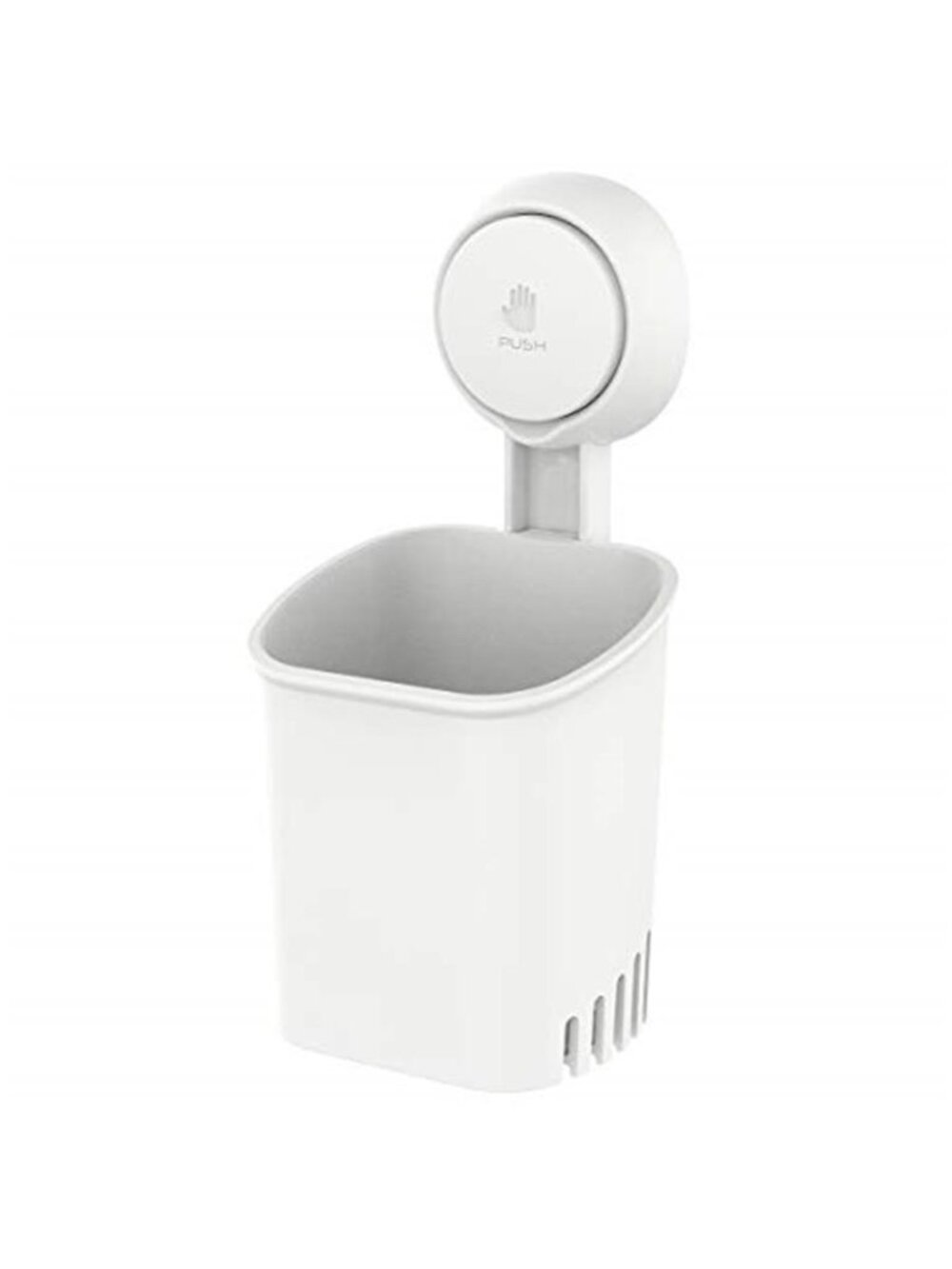 Powerful Suction Cup Toothbrush Holders for Bathroom Wall, White